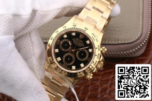 Rolex Daytona Cosmograph M116508-0008 1:1 Best Edition JH Factory Yellow Gold Diamonds Dial - Image 7