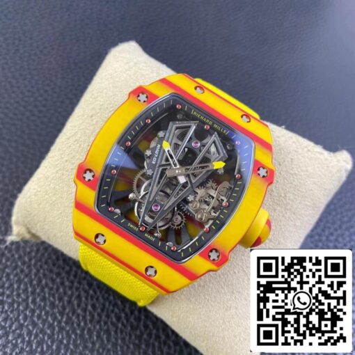 Richard Mille RM27-03 Rafael Nadal Tourbillon 1:1 Best Edition RM Factory Yellow Strap - Image 9