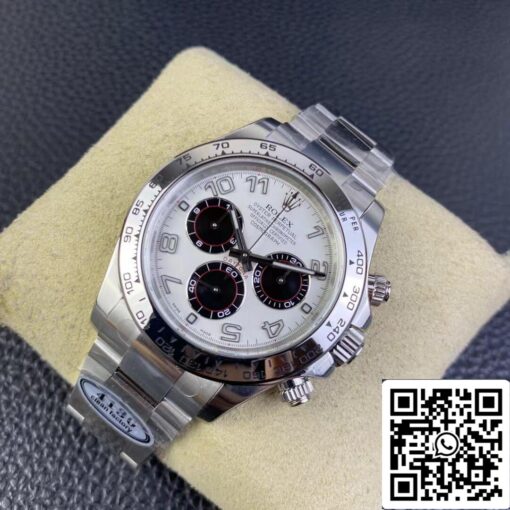 Rolex Cosmograph Daytona 1:1 Best Edition Clean Factory V3 Stainless Steel White Dial - immagine 8