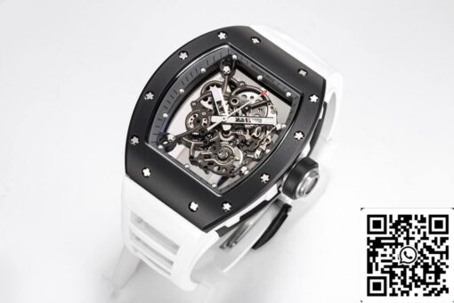 Richard Mille RM-055 1:1 Best Edition BBR Factory Black Ceramic Case - 이미지 7