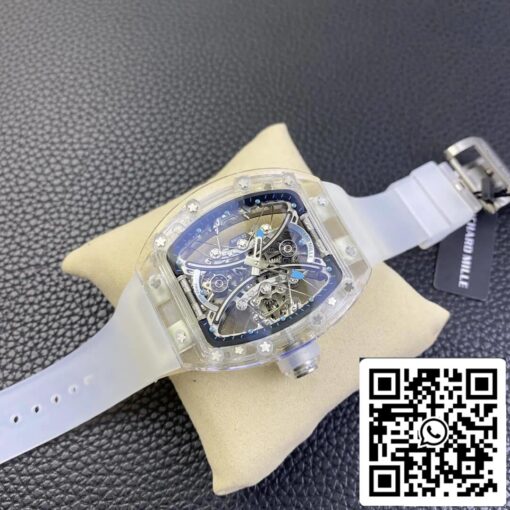 Richard Mille RM053-02 1:1 Best Edition RM Factory Transparent Tourbillon Skeleton Dial - Image 3