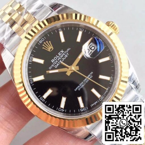 Rolex Datejust II 41mm 126333 EW Factory Men Watches 1:1 Best Edition Swiss ETA3235 Black Dial - Imagen 5