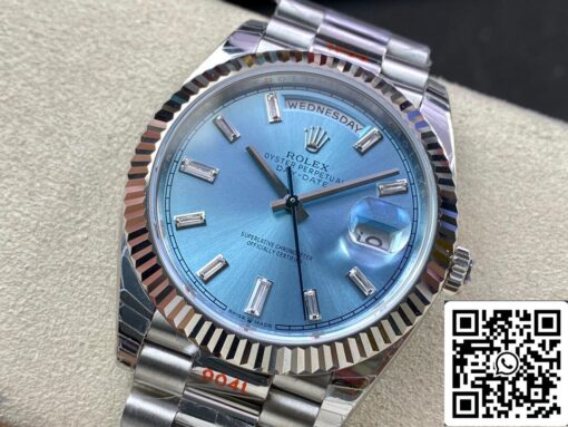 Rolex Day Date M228236-0006 1:1 Best Edition EW Factory Ice Blue Dial - 이미지 3