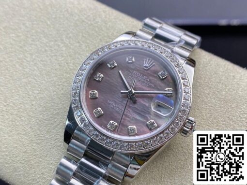 Rolex Datejust M178384-0019 31MM 1:1 Best Edition EW Factory Diamond-set Bezel – Bild 6