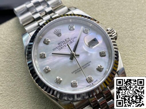 Rolex Datejust 178384-NG-63160 31MM 1:1 Best Edition EW Factory Silvery White Dial - Image 8