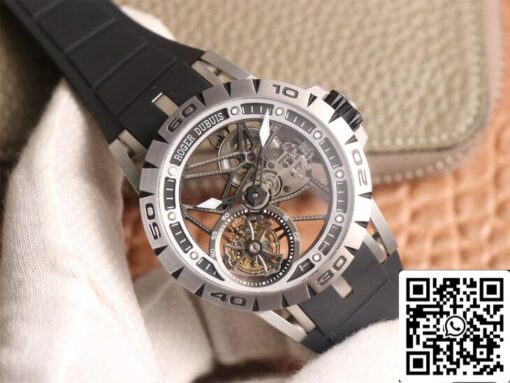 Roger Dubuis Excalibur Spidr RDDBEX0479 1:1 Best Edition JB Factory Tourbillon Black Strap - Image 8