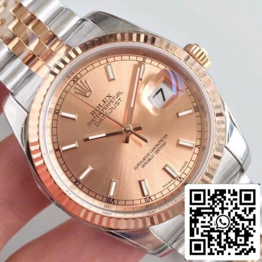 Rolex Datejust 36mm 116234 AR Factory Mechanical Watches 1:1 Best Edition Swiss ETA3135 Rose Gold Dial – Bild 5