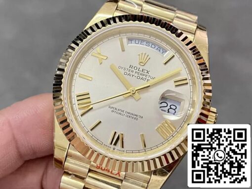 Rolex Day Date M228238-0002 1:1 Best Edition GM Factory Silver Dial V2 - 이미지 3