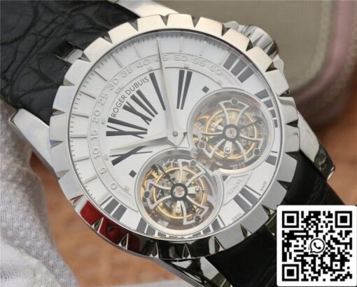 Roger Dubuis Excalibur RDDBEX0250 1:1 Best Edition JB Factory Tourbillon White Dial - 이미지 7