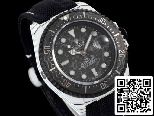 Rolex Sea-Dweller 1:1 Best Edition Diw Factory Carbon Fiber Black Strap - Imagen 8