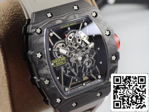 Richard Mille RM035 1:1 Best Edition KV Factory V3 Black Carbon Fiber Case – Bild 8