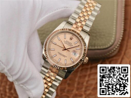 Rolex Datejust 116231 36MM 1:1 Best Edition GM Factory Rose Gold Pink Dial - 이미지 3