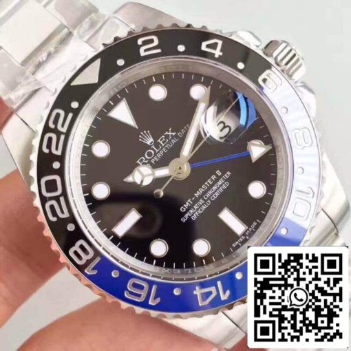 Rolex GMT-Master II 116710BLNR Noob Factory 1:1 Best Edition Swiss ETA2836-2 - Image 7