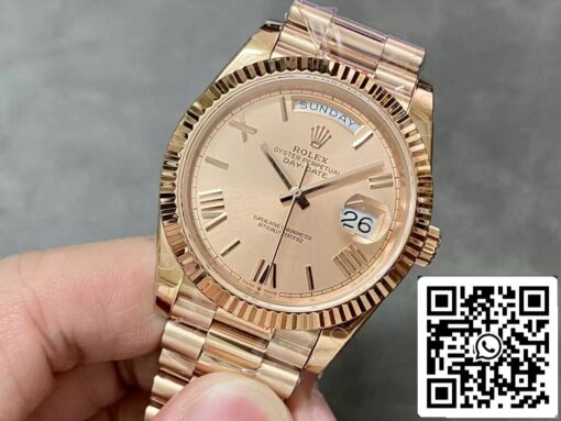 Rolex Day Date M228235-0001 1:1 Best Edition GM Factory Rose Gold V2 – Image 3