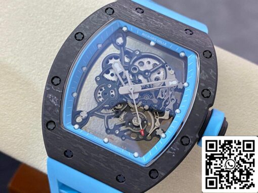 Richard Mille RM-055 1:1 Best Edition BBR Factory Blue Strap - Image 8