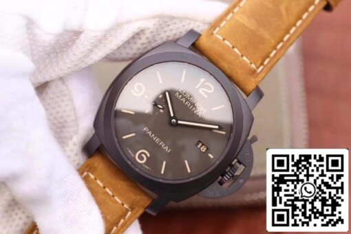 Panerai Luminor PAM386 VS Factory 1:1 Best Edition Swiss ETA P9000 Superlumed Gray Dial and Hands - Image 7