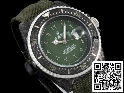 Rolex Sea-Dweller 1:1 Best Edition Diw Factory Carbon Fiber Green Dial - Image 8