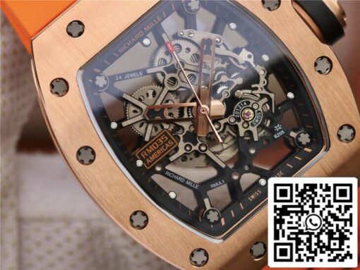 Richard Mille RM035 Americas KV Factory 1:1 Best Edition Orange Strap – Bild 8