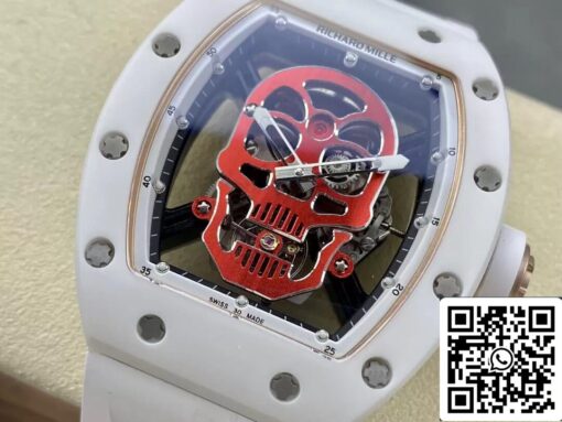 Richard Mille RM52-01 1:1 Best Edition YS Factory Tourbillon Ceramic Case Rubber Strap - Image 7