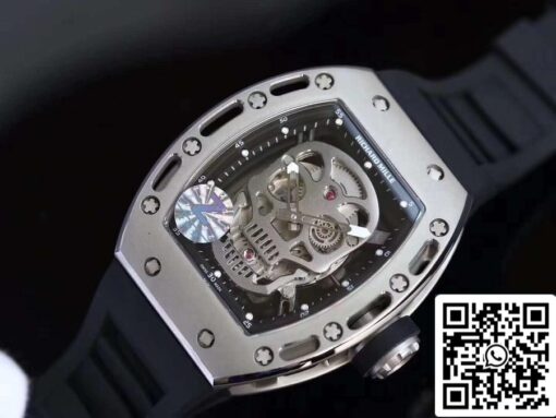 Richard Mille RM052 Z Factory 1:1 Best Edition Swiss ETA6T51 Black Dial with Skull - Image 6