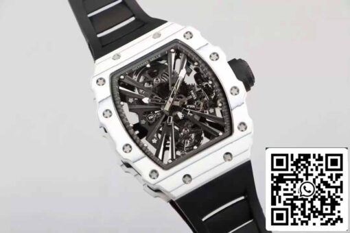 Richard Mille RM12-01 Tourbillon 1:1 Best Edition RM Factory Black Rubber Strap - Image 7