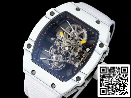 Richard Mille RM27-02 Rafael Nadal Tourbillon 1:1 Best Edition RM Factory White Stra - Image 8