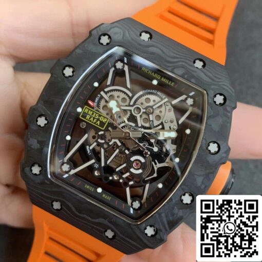 Richard Mille RM35-02 1:1 Best Edition KV Factory V3 Orange Strap - Image 8