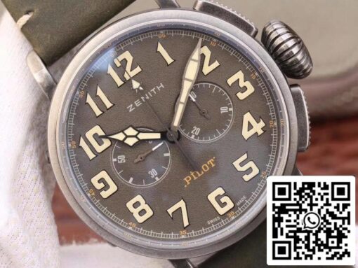 Zenith Heritage Pilot 11.2430.4069/21.C773 XF Factory 1:1 Best Edition Swiss ETA7750 - Image 6