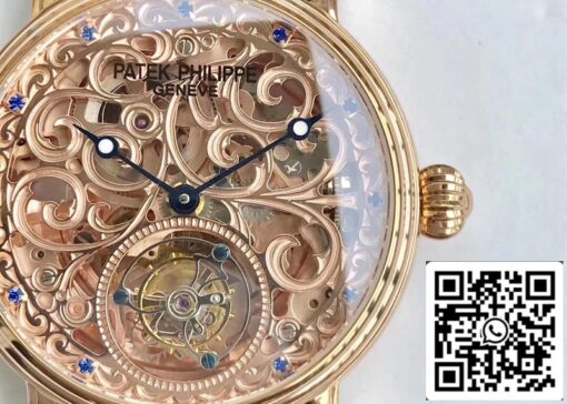 Patek Philippe Tourbillon Sapphire 1:1 Best Edition Rose Gold Swiss Tourbillon - Image 5