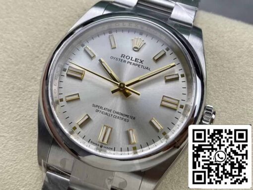 Rolex Oyster Perpetual M126000-0001 36MM 1:1 Best Edition Clean Factory Silver Dial - Image 8