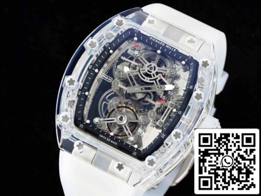 Richard Mille RM 56-01 Tourbillon 1:1 Best Edition RM Factory Transparent Skeleton Dial - Image 8