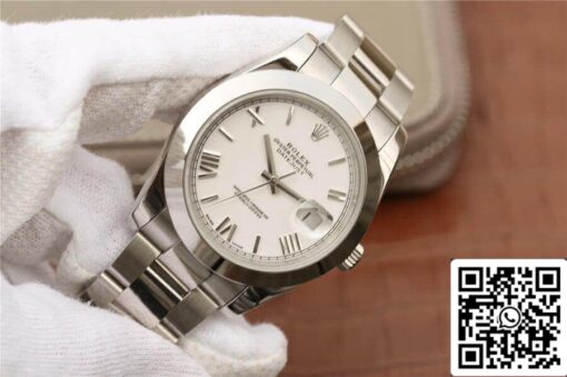 Rolex Datejust 41MM 1:1 Best Edition EW Factory White Dial - Imagen 6