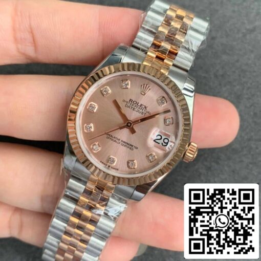 Rolex Datejust M278271-0024 1:1 Best Edition GS Factory Rose Gold Dial – Bild 10