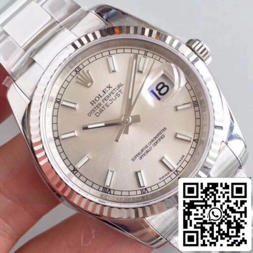 Rolex Datejust II 36mm 126334 AR Factory 1:1 Best Edition Swiss ETA3135 Silver Dial - Image 4