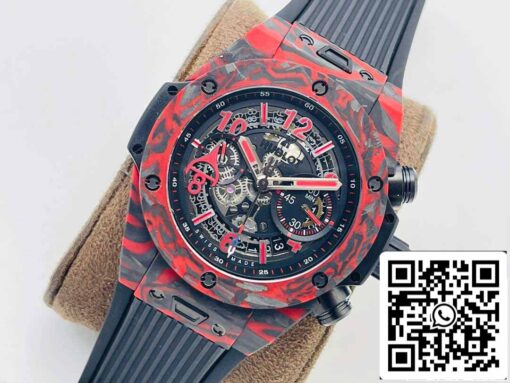 Hublot BIG BANG 411.QV.1123.NR.OVK21 1:1 Best Edition HB Factory Carbon Fiber Red Case – Image 8