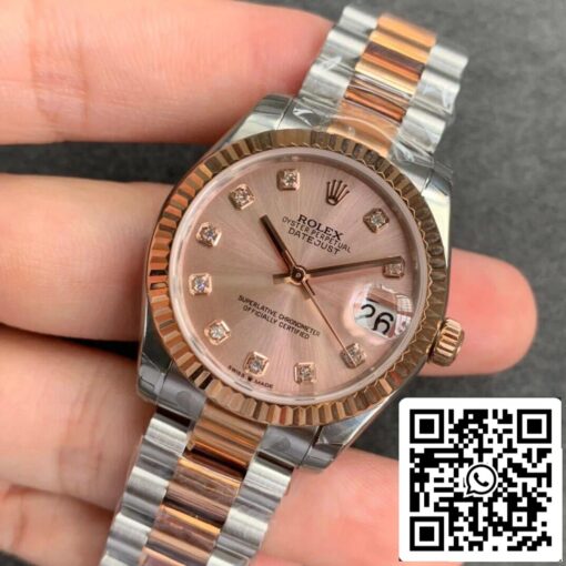 Rolex Datejust M278271-0023 1:1 Best Edition GS Factory Rose Gold Dial – Image 8