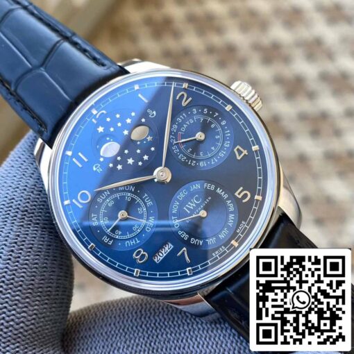 IWC Portuguese Perpetual Calendar IW503401 1:1 Best Edition APS Factory Blue Dial - Image 6