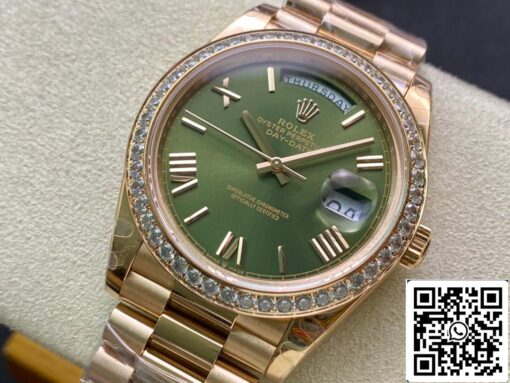 Rolex Day Date M228345RBR-0011 1:1 Best Edition EW Factory Green Dial - 이미지 7