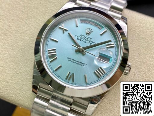 Rolex Day Date M228206-0044 1:1 Best Edition EW Factory Ice Blue Dial - 이미지 8