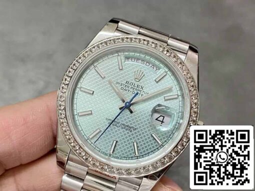 Rolex Day Date 228236 1:1 Best Edition GM Factory V2 Counterweight Version Blue Dial - 이미지 8