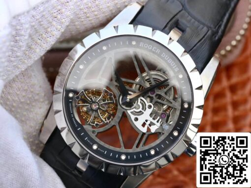 Roger Dubuis Excalibur RDDBEX0393 1:1 Best Edition JB Factory Tourbillon Skeleton Dial - Image 9