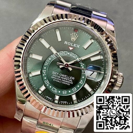 Rolex Sky Dweller M336934-0001 1:1 Best Edition ZF Factory Green Dial - Image 4