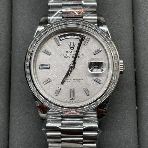 Rolex Day Date 40 M228396TBR-0027 Meteorite Diamond Dial 1:1 Best Edition GM Factory V3 Counterweight Version - 이미지 7