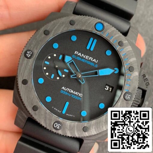 Panerai Submersible PAM00960 1:1 Best Edition VS Factory Black Dial - Image 8