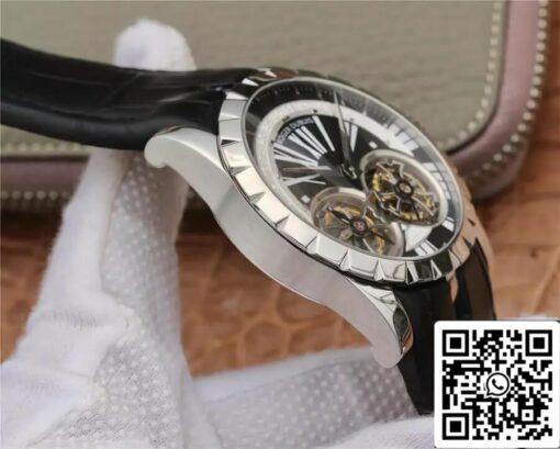 Roger Dubuis Excalibur RDDBEX0291 1:1 Best Edition JB Factory Tourbillon White Shell Black Dial - 이미지 5