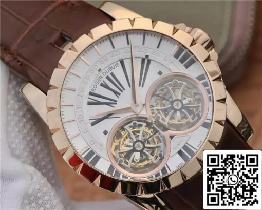 Roger Dubuis Excalibur RDDBEX0249 1:1 Best Edition JB Factory Tourbillon White Dial - 이미지 5