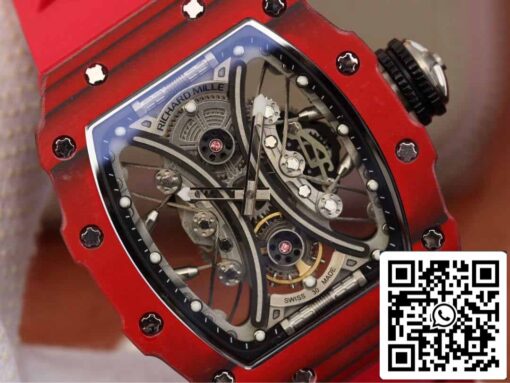 Richard Mille RM53-01 1:1 Best Edition KV Factory Red TPT Carbon Fiber - Image 7