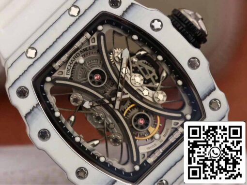 Richard Mille RM53-01 1:1 Best Edition KV Factory White TPT Carbon Fiber - Image 7