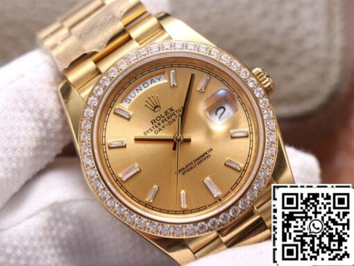 Rolex Day Date M228348RBR-0002 1:1 Best Edition EW Factory Champagne Dial - 이미지 10