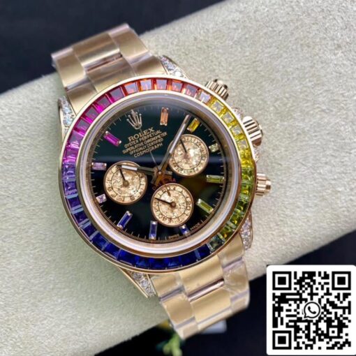 Rolex Daytona 116595 RBOW 1:1 Best Edition TW Factory Rose Gold Black Dial – Bild 5